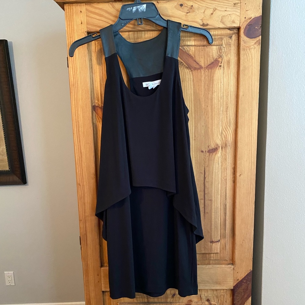 BGBG Generation size small black dress- like leather accents at tank
